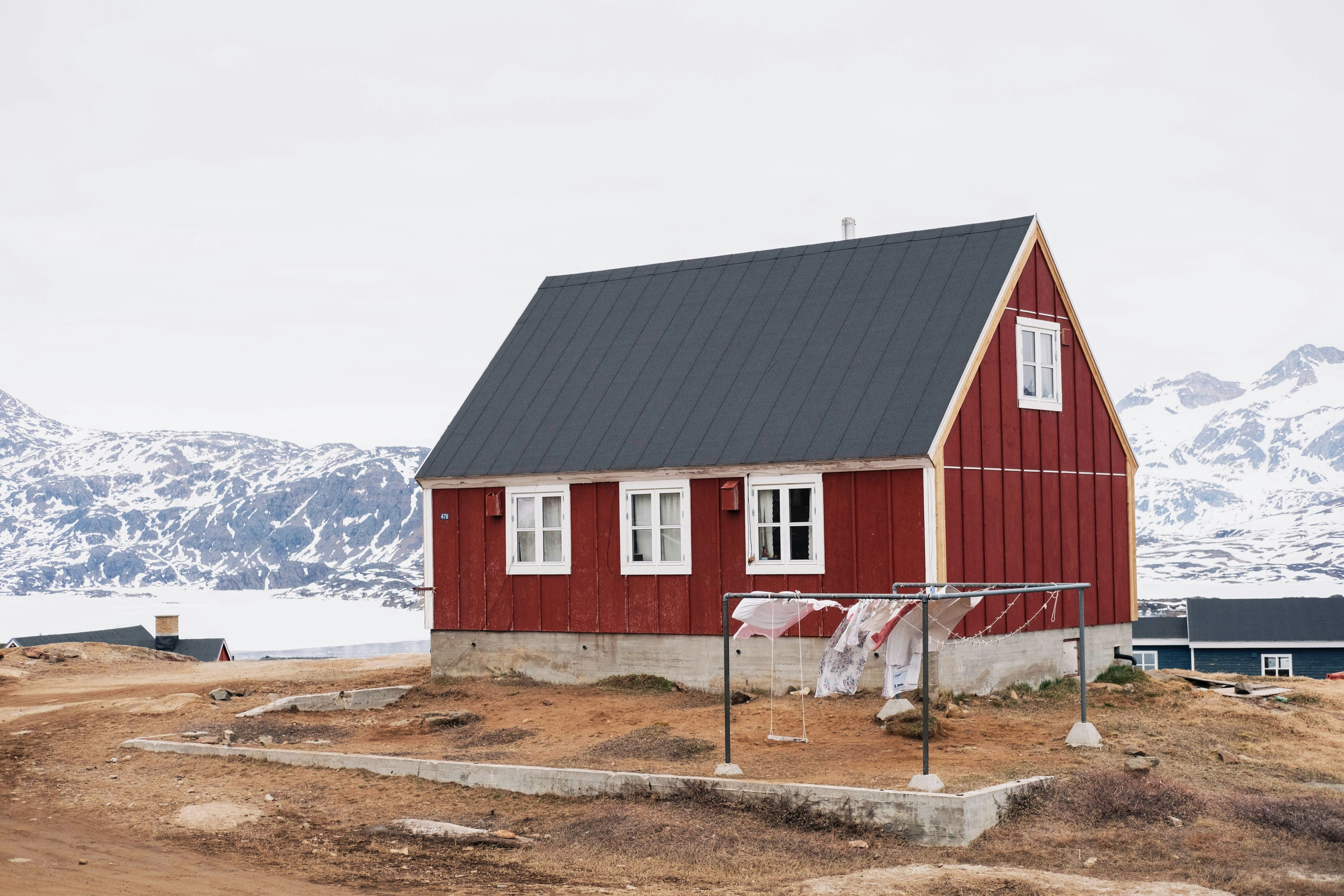 photo of red and black house